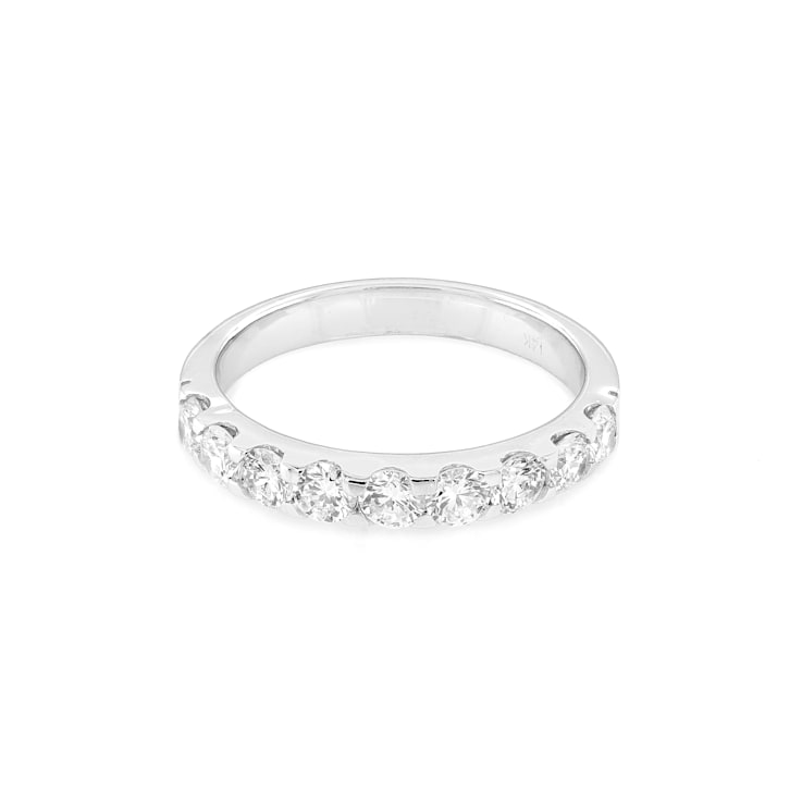 0.98 Ctw Lab Grown White Diamond Ring in 14K WG