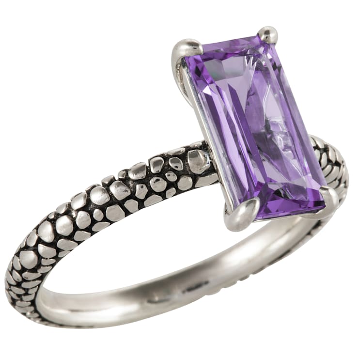 Opal and Amethyst Sterling Silver Cocktail Ring - Carrier of Light in  Purple | NOVICA