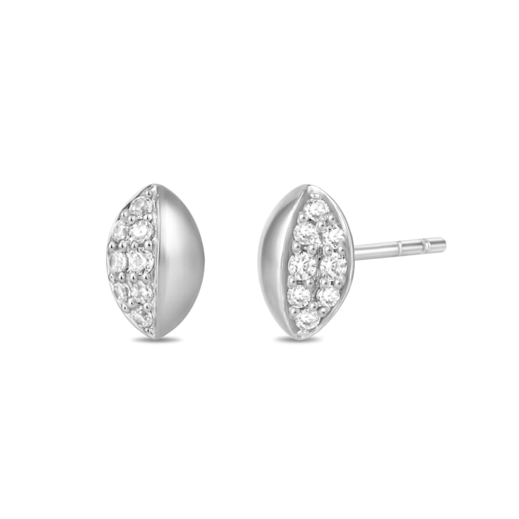 MFY x Anika Sterling Silver with 1/10 cttw Lab-Grown Diamond Stud Earrings