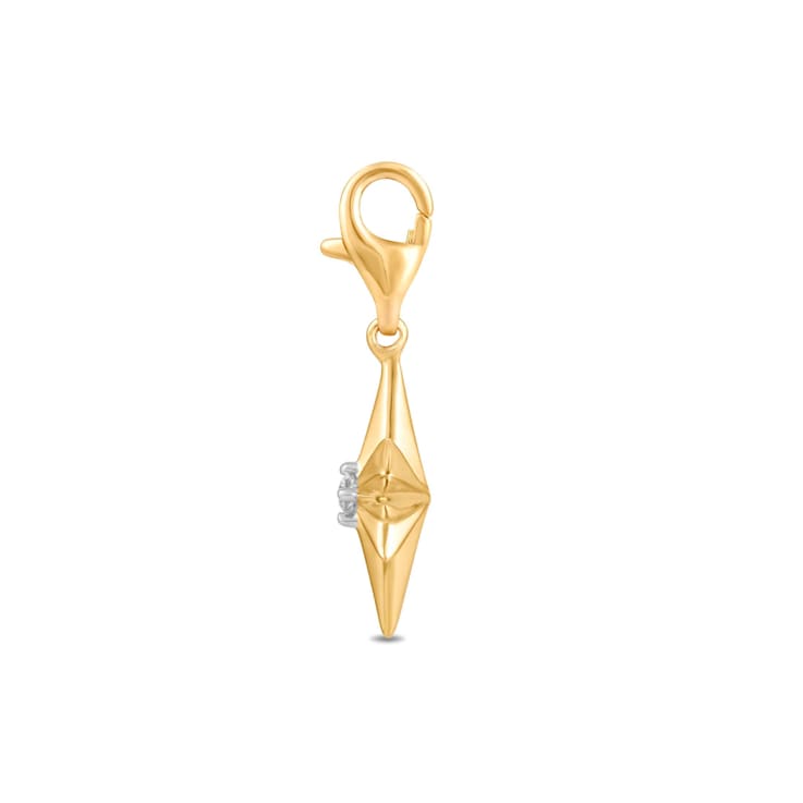 MFY x Anika 18K Yellow Gold Over Sterling Silver with 1/20 cttw
Lab-Grown Diamond Charms