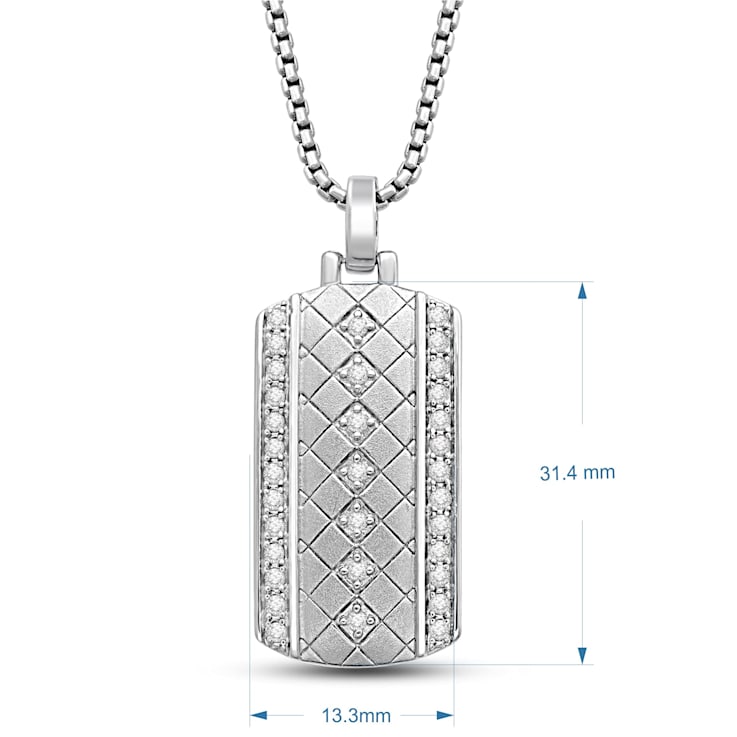 Mens silver diamond pendants new arrivals