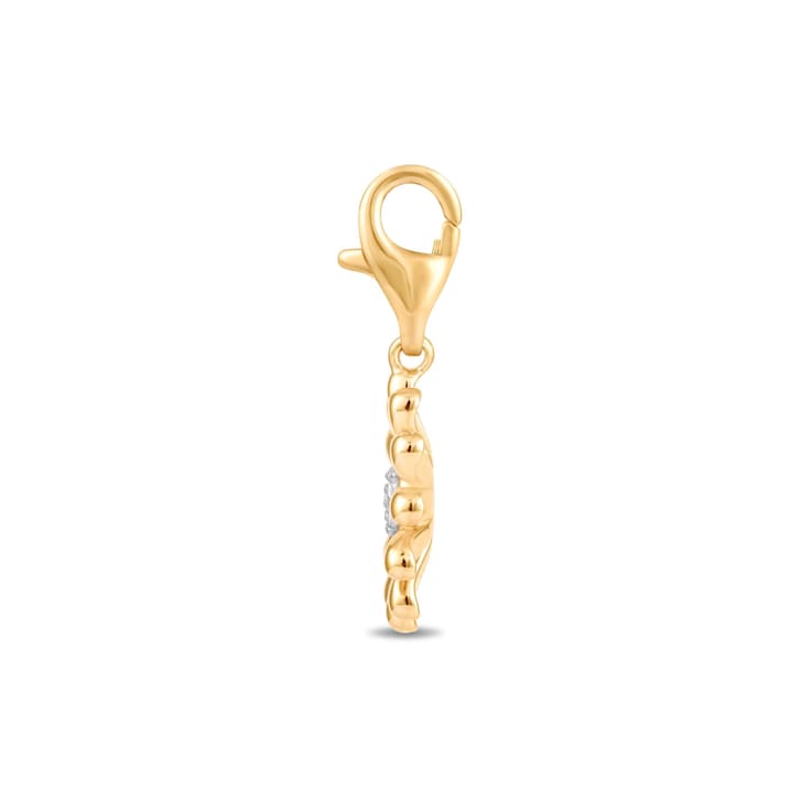 MFY x Anika 18K Yellow Gold Over Sterling Silver with 1/20 Cttw
Lab-Grown Diamond Charms