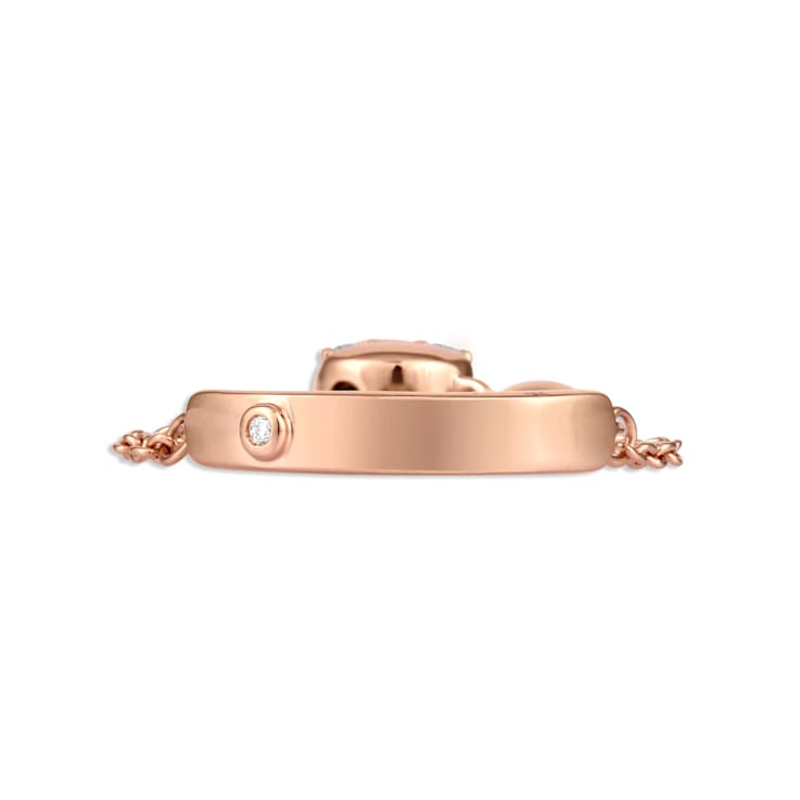 MFY x Anika Rose Gold over Sterling Silver with 1/10 Cttw Lab-Grown
Diamond Ring