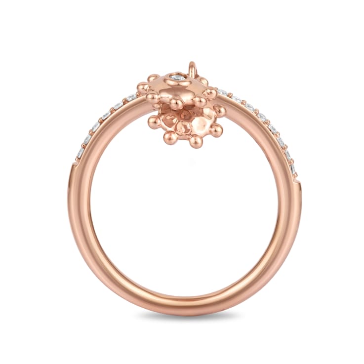 MFY x Anika Rose Gold over Sterling Silver with 1/5 Cttw Lab-Grown
Diamond Ring