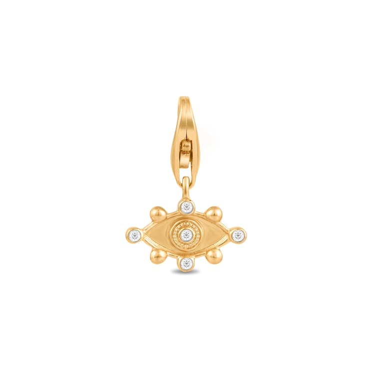 MFY x Anika 18K Yellow Gold Over Sterling Silver with 0.03 Cttw
Lab-Grown Diamond Charms
