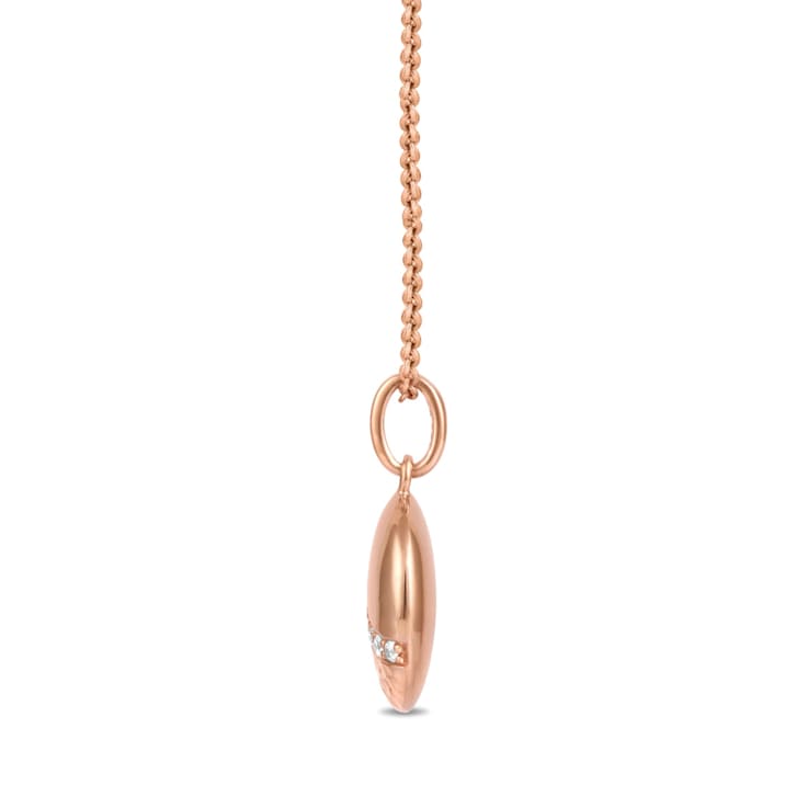 MFY x Anika Rose Gold over Sterling Silver with 1/10 cttw Lab-Grown
Diamond Pendant