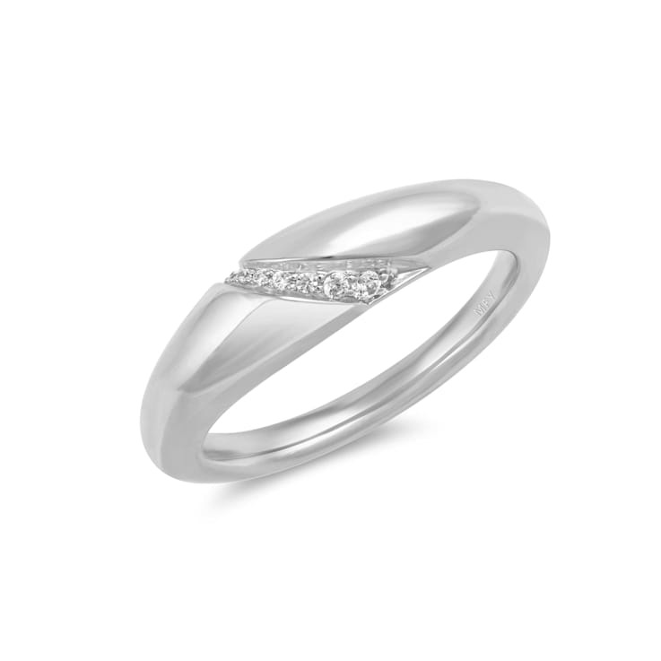 MFY x Anika Sterling Silver with 1/20 cttw Lab Grown Diamond Ring