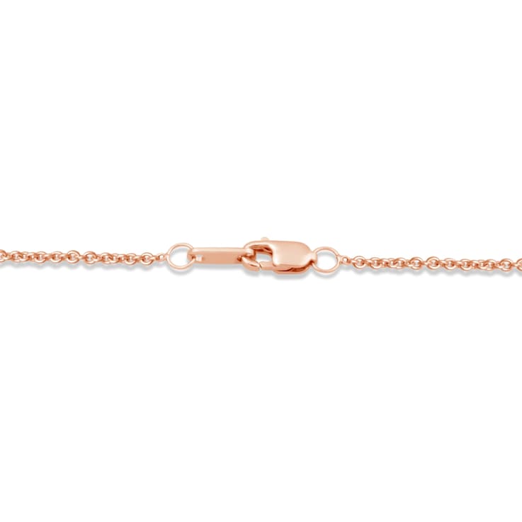 14K Rose Gold Over Sterling Silver Family Heart Pendant