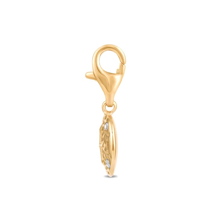 MFY x Anika 18K Yellow Gold Over Sterling Silver with 0.03 Cttw
Lab-Grown Diamond Charms