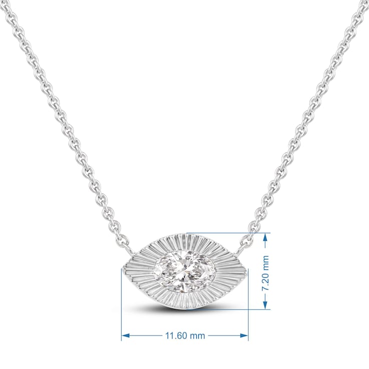 MFY x Anika Sterling Silver with 3/8 Cttw Lab-Grown Diamond Necklace