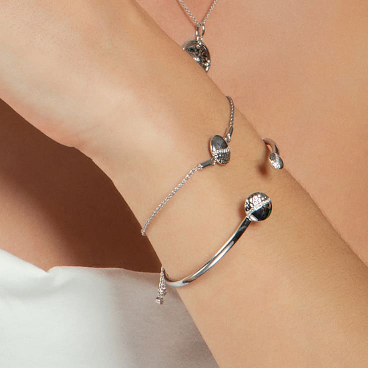 MFY x Anika Sterling Silver with 0.07 Cttw Lab-Grown Diamond Bracelet