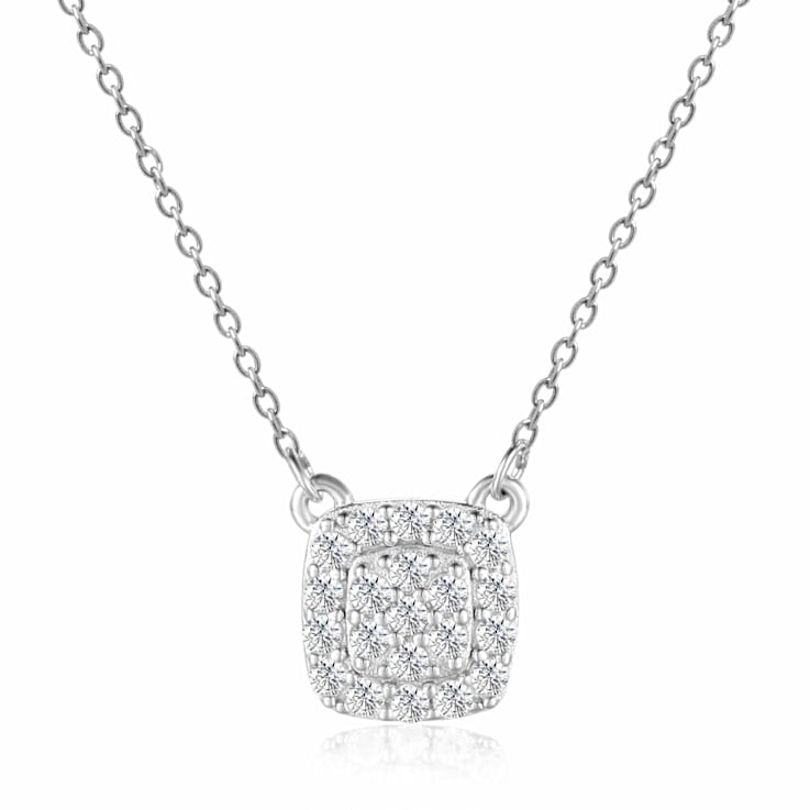 White Topaz Sterling Silver Necklace