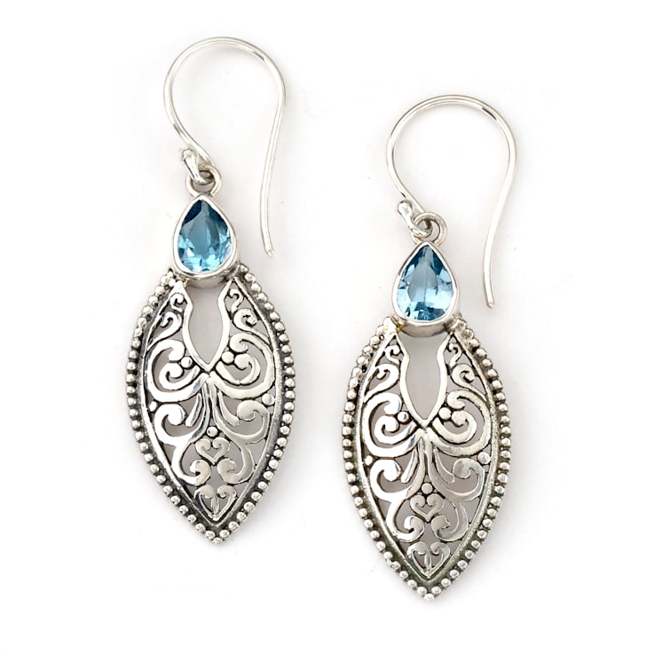Samuel b blue topaz earrings top