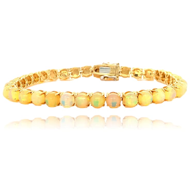 Color Merchants 10K Yellow Gold Oval Opal Bracelet TB1188-10 | Karen's  Jewelers | Oak Ridge, TN