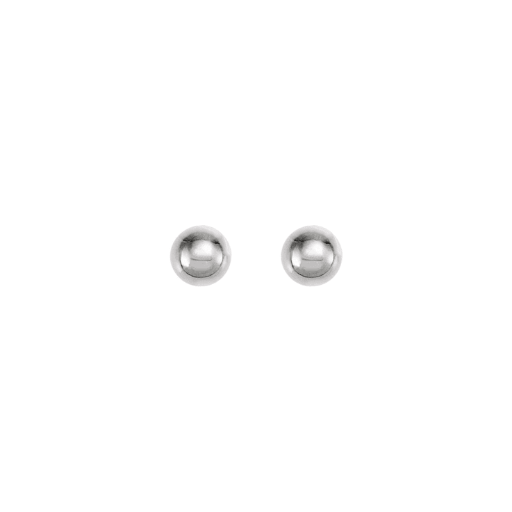 Titanium 4 mm Ball Stud Piercing Stud Earrings for Women