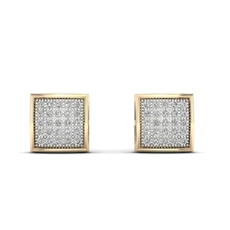 10k Yellow Gold 0.15ctw Round Diamond Womens Stud Earrings ( H-I Color,
I2 Clarity )