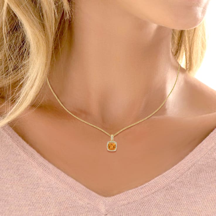 Leaf diamond necklace 0.9ct Diamond Necklaces | 18carati
