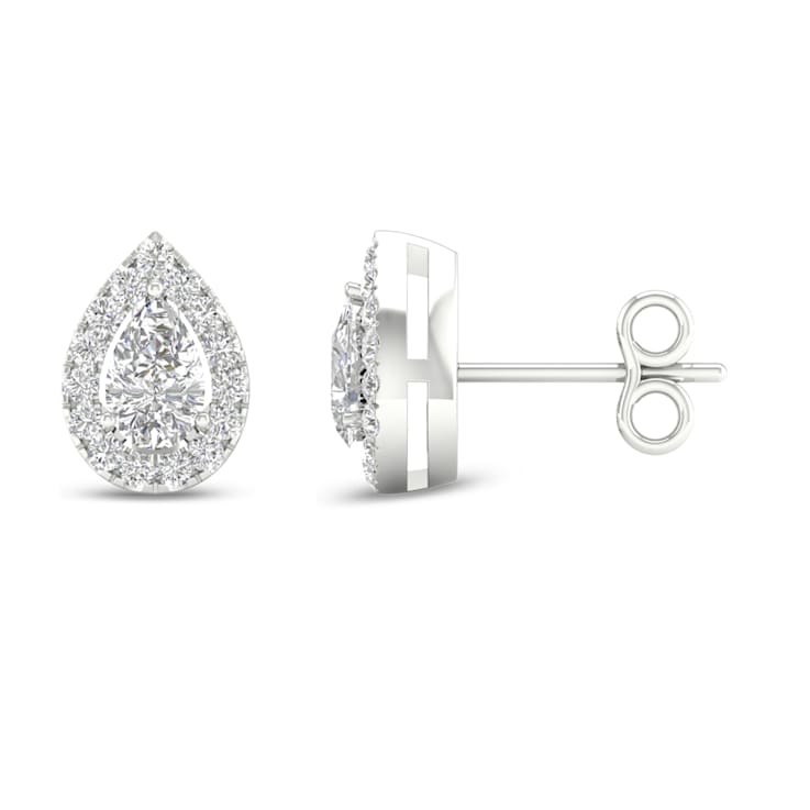 10k White Gold 1/3ctw Diamond Womens Stud Earrings ( H-I Color, I2
Clarity )