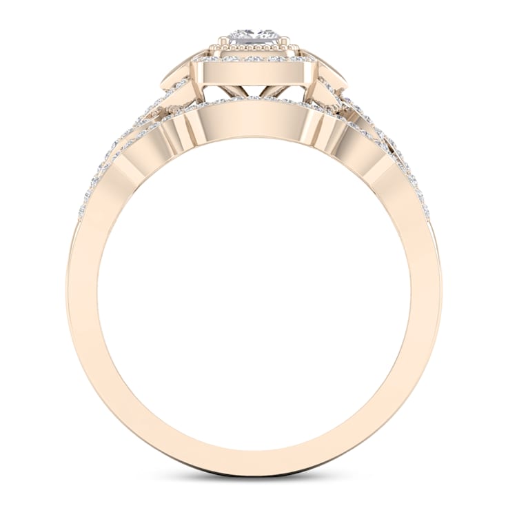 10K Yellow Gold 1/3ct Princess Engagement Bridal Set Ring His and Hers
(Color H-I, Clarity I2)