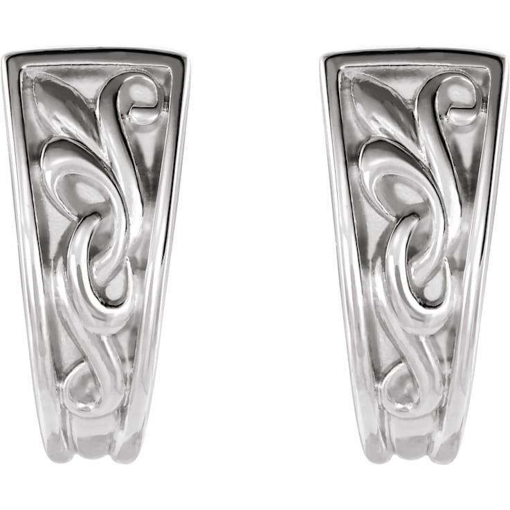 Sterling Silver Vintage-Inspired Hoop Earrings for Women