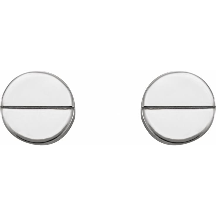 Sterling Silver Geometric Friction Post and Back Earrings for Women