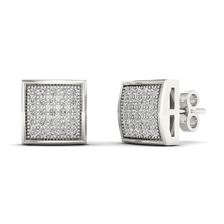 10k White Gold 0.15ctw Round Diamond Womens Stud Earrings ( H-I Color,
I2 Clarity )