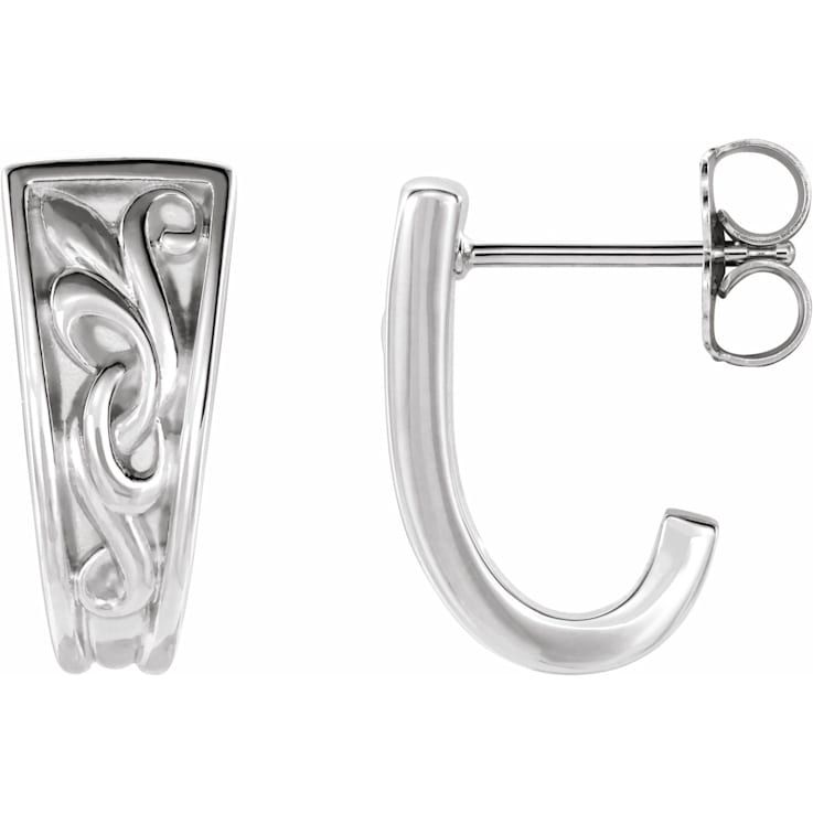 Sterling Silver Vintage-Inspired Hoop Earrings for Women