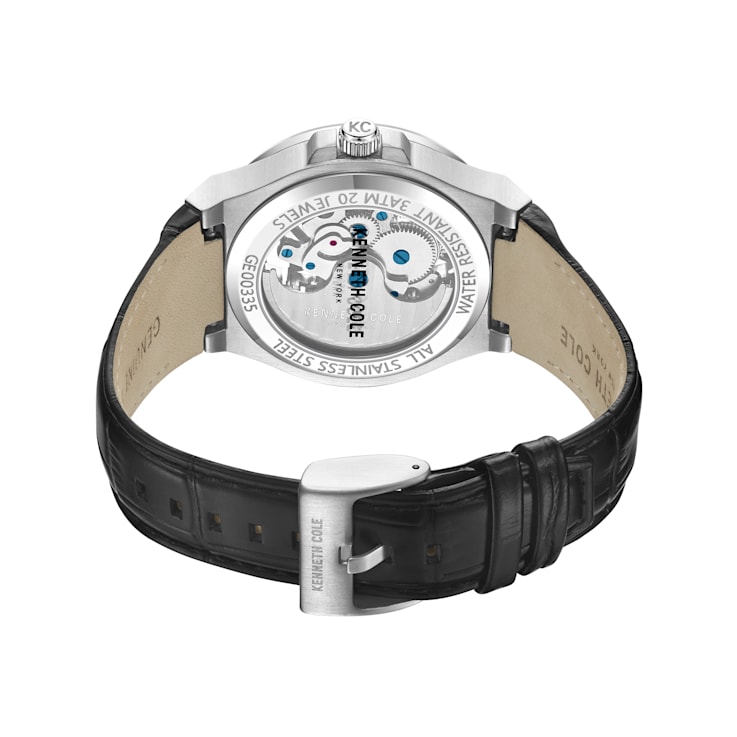 Kenneth Cole New York Men's Black Leather strap watch