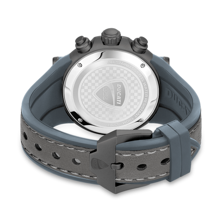 Fashion watch with Black silicone strap