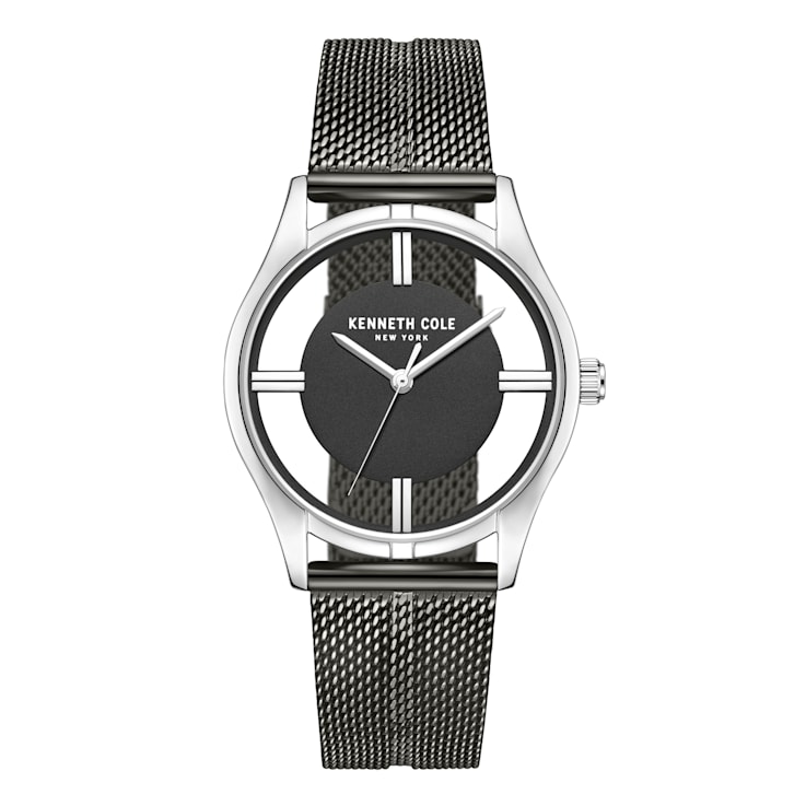 Kenneth Cole New York Ladies gunmetal mesh watch 12SZLA