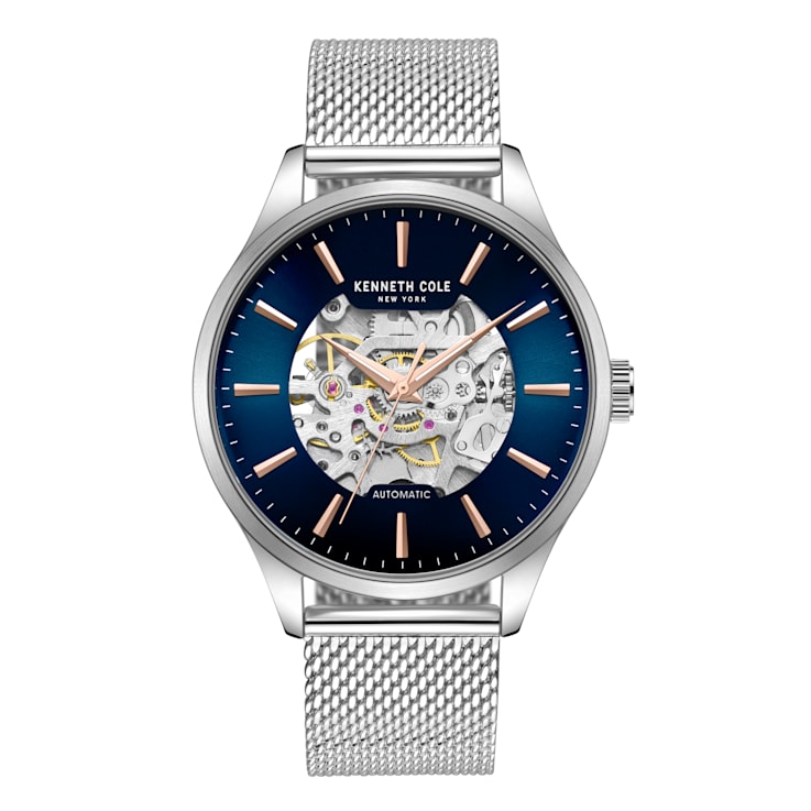 Kenneth Cole New York Stainless Steel Automatic Mesh Bracelet Watch