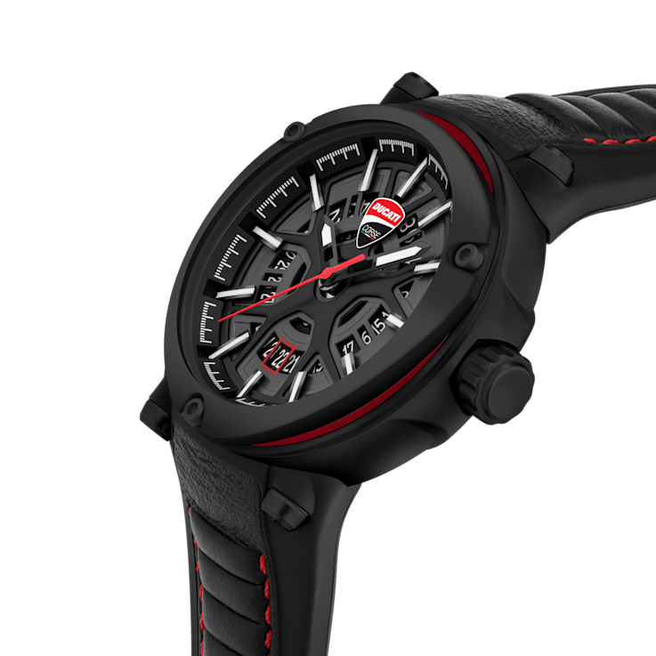 Fashion watch with Black silicone strap