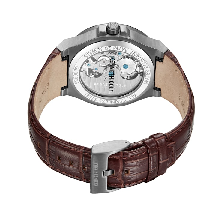 Kenneth Cole New York Men's Brown Leather strap watch