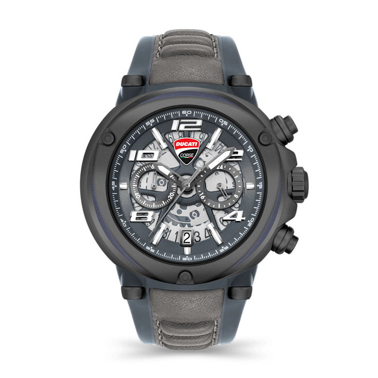 Fashion watch with Black silicone strap