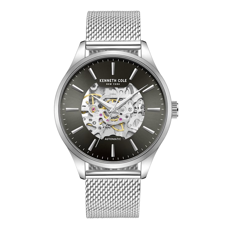 Kenneth cole stainless on sale steel mesh men's watch