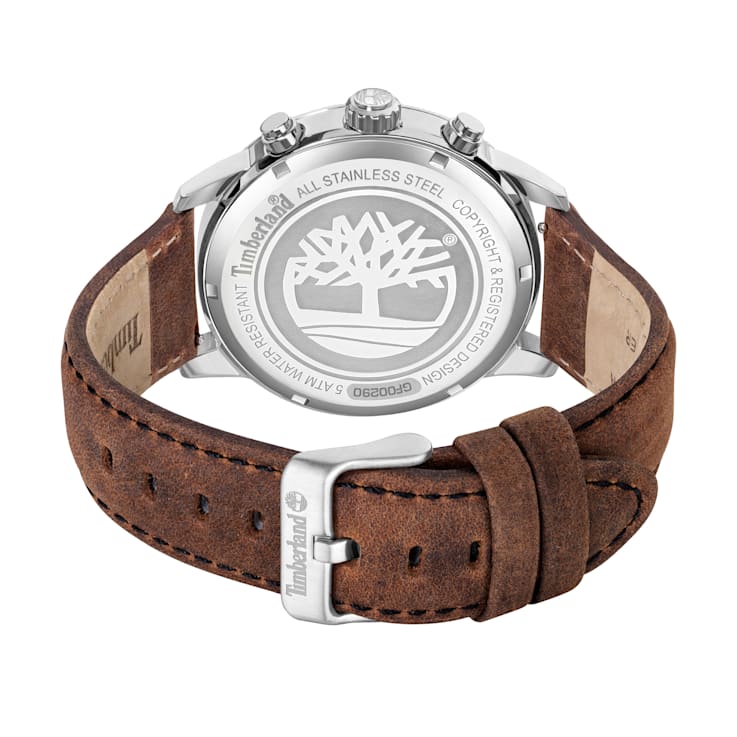 Timberland Parkman Multi function Watch with Brown Leather Strap
