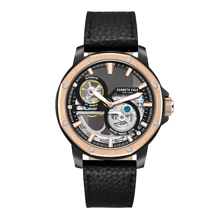 Kenneth cole black hotsell watch with rubber strap