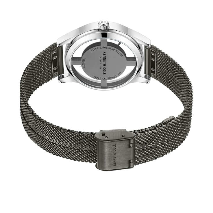 Kenneth Cole New York Ladies gunmetal mesh watch 12SZLA