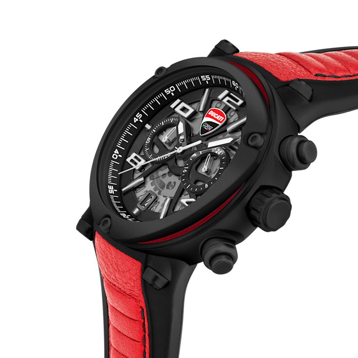 Fashion watch with Black silicone strap