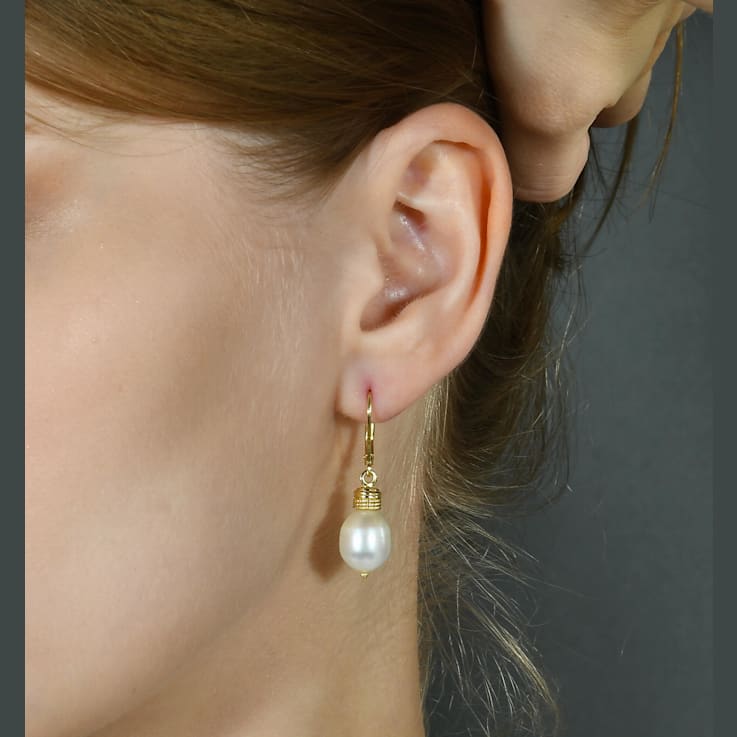 Pearl Drop Earring (Gold Vermeil)