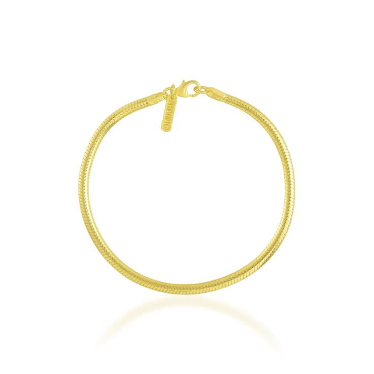 Z Snake Chain Bracelet (Gold Vermeil)