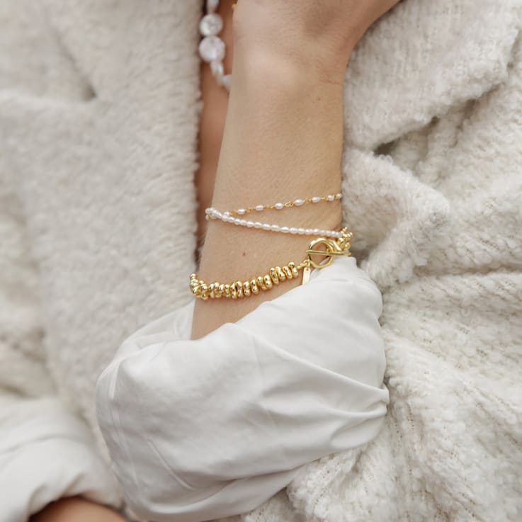 Pellet Bracelet (Gold Vermeil)