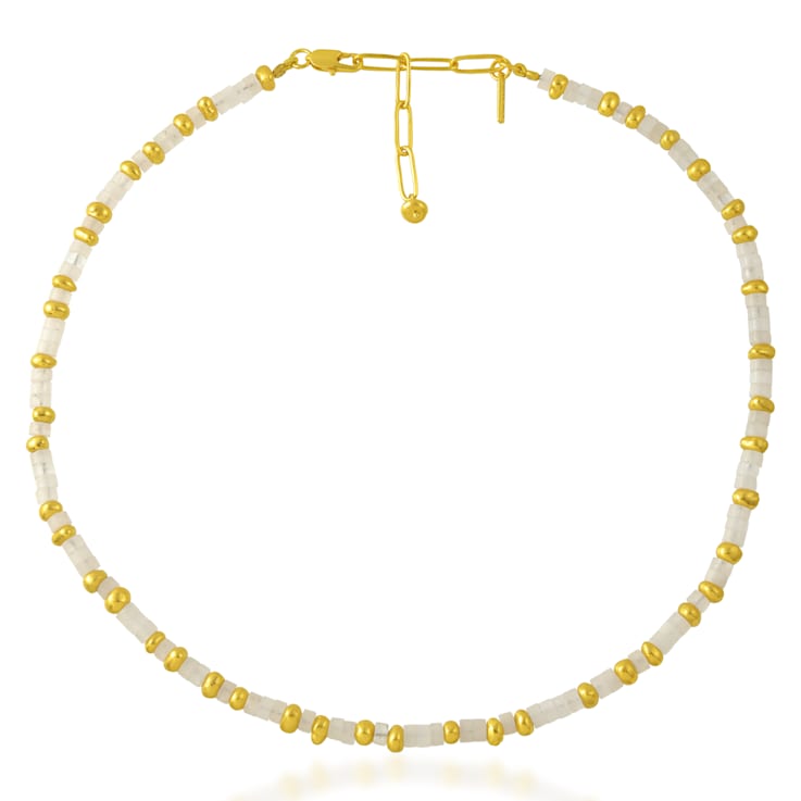 Rainbow Tire Beaded Necklace ( Water Resistance Plating )
