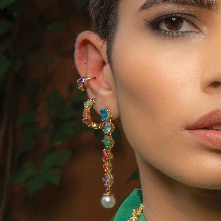 Vintage Inspired Hoops (Water Resistance Premium Plating)