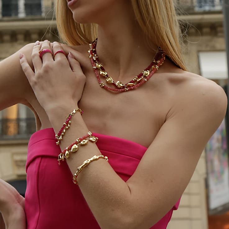 Bottega Veneta Men's Gold Vermeil Chain Bracelet