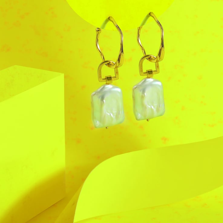 Quad Baroque Pearl Charm (Gold Vermeil)