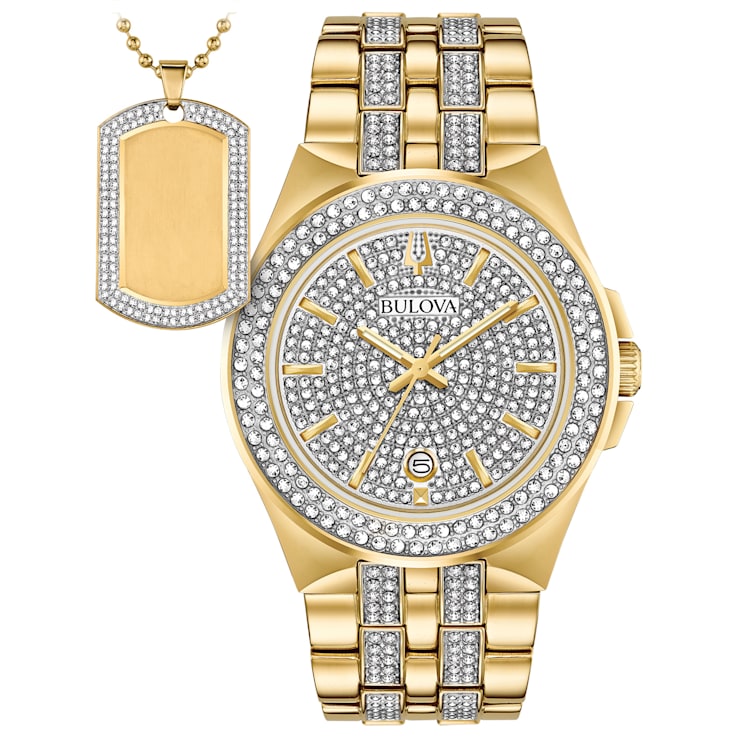 Bulova crystal accent watch top