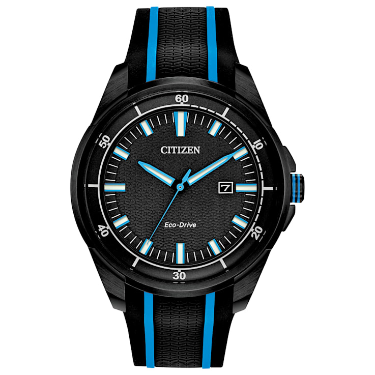 Citizen eco drive silicone strap deals