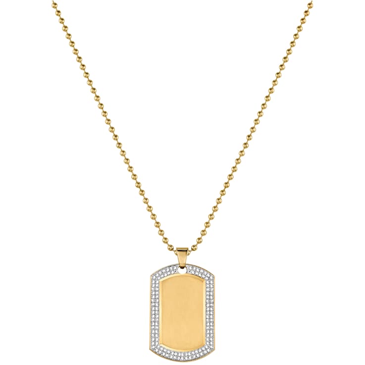 Bulova dog sales tag necklace