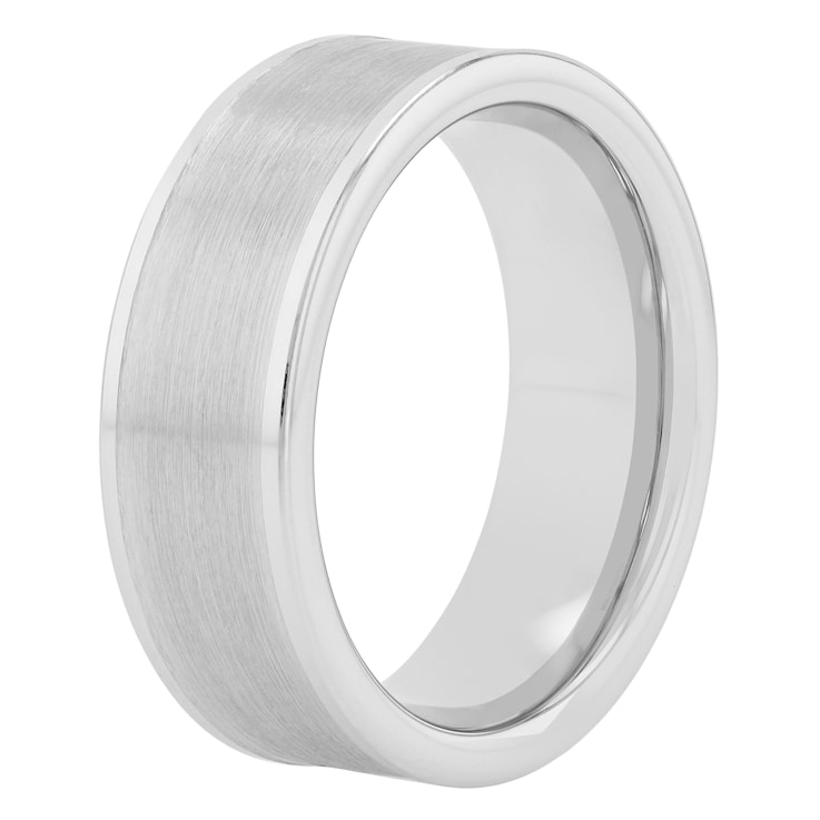 Tungsten Comfort™ Tungsten White Polished/Brushed Band